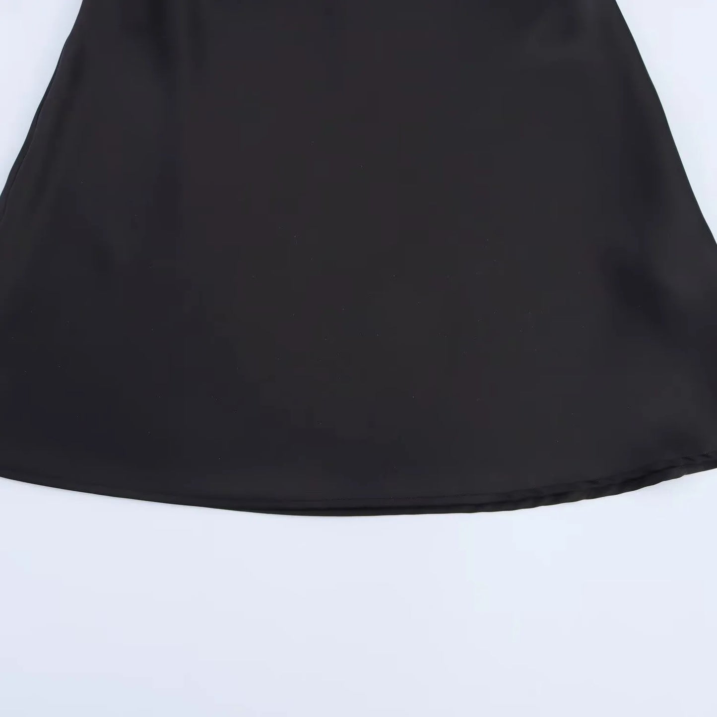 2025 Summer New Women's Clothing Simple Temperament Fashionable And Sexy Backless Silk Satin Texture Hanging Neck Dress