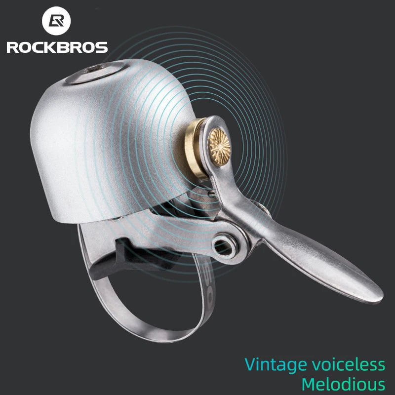 ROCKBROS Steel Copper MTB Bike Ordinary Bell Clearly Sounds Riding Bike Safety Horn Ultralight Cycling Bell Bicycle Accessories
