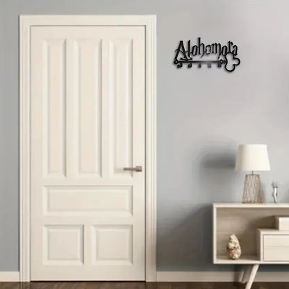 Key Holder Wall Stylish Metal Key Holder Wall: Mounted Adhesive Hanger and Organizer for All Your Essentials Wall Hooks