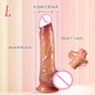 Realistic Dildo Liquid Silicone Sliding Foreskin Penis Adult Games G Spot Stimulate With Suction Cup Dildos For Women Men Gay 18