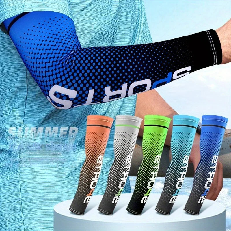 UV protection arm cooling sleeve for sports - stay cool and protected while running, fishing, cycling