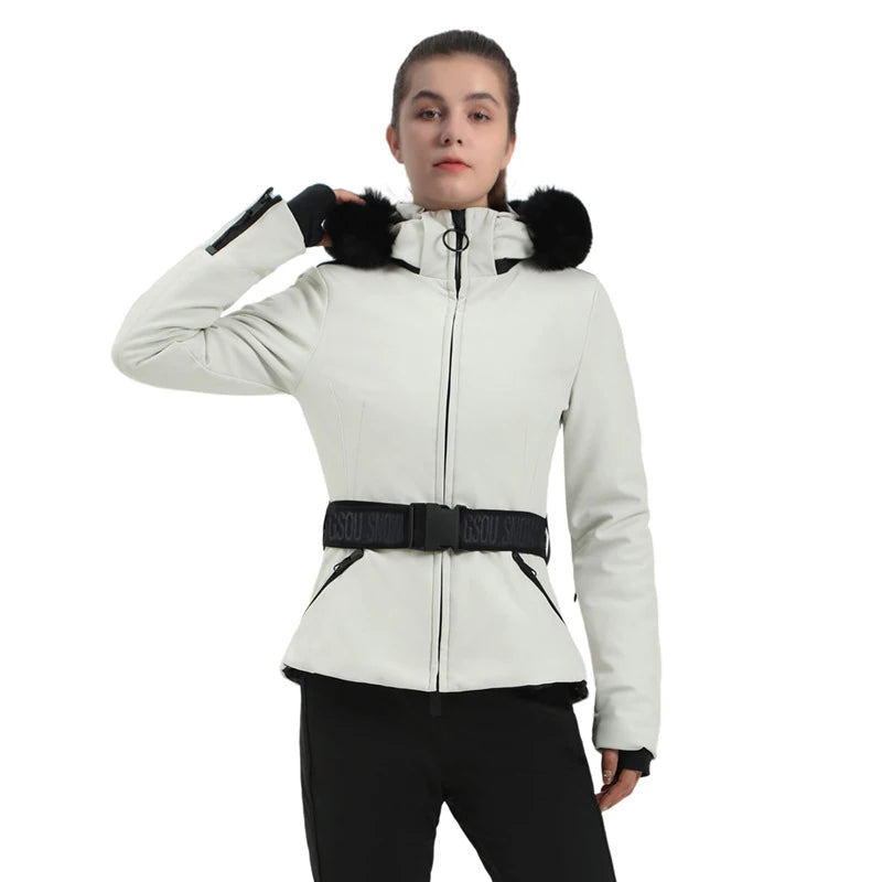 Skiing Jacket 2025 Mountain Snowboard Jackets Winter Hooded Woman Snow Jackets Outdoor Sports Outerwear Windproof Warm Tracksuit