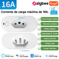 TNCE Tuya Brazil Plug 16/20A adapter, WIFI or zigbee socket with Power Monitor, Smart outlet control,Voice for Google Home Alexa