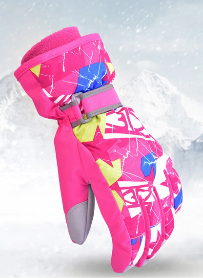 Outdoor Sport  Skiing Gloves Windproof Men Women Kids Winter Warm Ski Gloves Mittens Waterproof Skiing Breathable Air S/M/L/XL