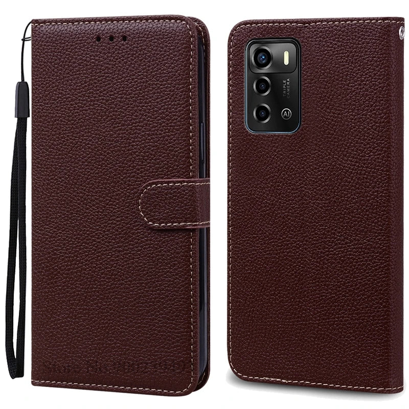 For ZTE Blade V40 Vita Case Soft Silicone Back Cover For ZTE Blade V40 Vita Case Leather Wallet Flip Cover Fundas