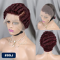 Pixie Cut Wig Short Curly Lace Front Human Hair Wigs For Black Women Raw Indian Finger Wave 13x4 Transparent Lace Frontal Wigs