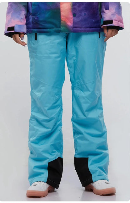 New High Quality Men Women Winter Thick Warm Skiing Pants Windproof Waterproof Breathable Suspender Trousers Snowboard Pants