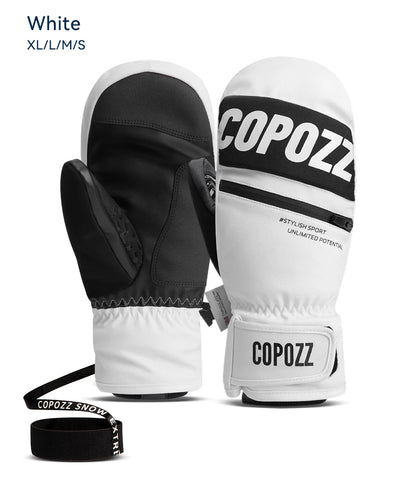 COPOZZ New Upgrade Thicken Ski Gloves Winter Men Women 3M Thinsulate Thermal Snowboard Gloves Waterproof Warm Mittens Ski Gloves