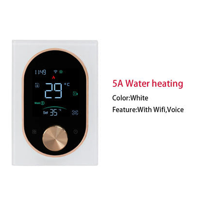 Smart WiFi Thermostat Programmable Knob Temperature Controller Electric Floor Heating Gas Boiler Thermostat for House Office