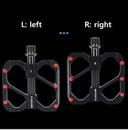 MEROCA Bicycle Pedal 3 Bearing Non-Slip Mtb Pedals Sealed Three Bearing Aluminum Alloy Mountain Bike Pedal Cycling Accessories