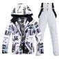 Ski Suit Men And Women Super Warm Thicken Waterproof Windproof Winter Snow Suits Skiing And Snowboarding Jackets + Pants Brands