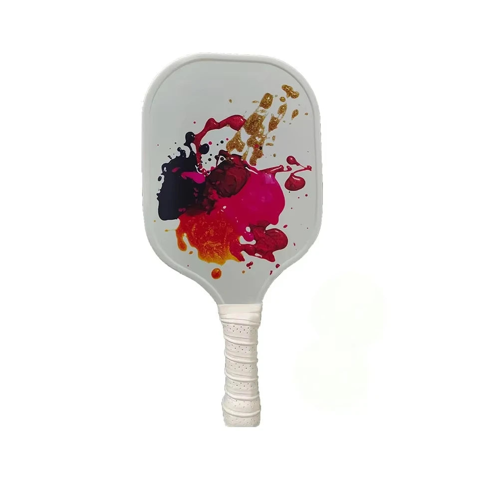 Pickleball Paddles Fiberglass Surface Lightweight Honeycomb Core Durable Non-Slip Grip Pickleball Gifts for Children and Adult