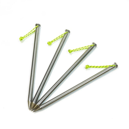 [HODR] Ultralight Camping Pegs Stakes Titanium/Carbon Fiber Pegs Hollow Rod Tent Pegs for Tarp Tent Hiking Camping