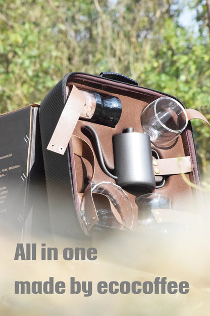 Luxury Coffee Gift Box Set Grinder Hand Pot Glass Drip Filter Household Coffee Coffee Christmas Gift Coffeeware