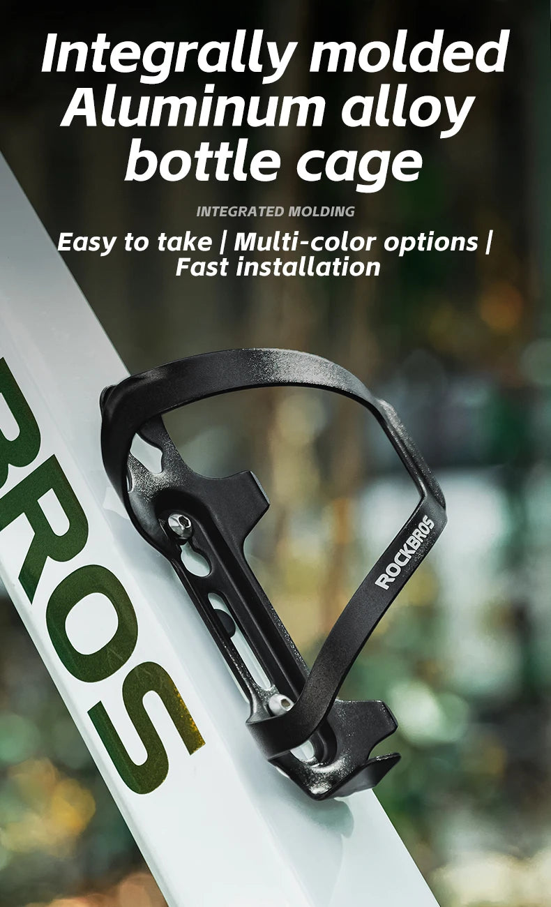ROCKBROS Bicycle Bottle Cages Aluminium Alloy Cycling Water Bottle Holder Ultralight Cup Bracket Mount MTB Road Bike Accessories