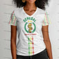Women's Senegal Football Jersey V-Neck Tee African Team Pride Graphic Print Casual Breathable Sportswear Summer World Cup Fan Ge