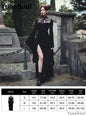 Halloween Gothic Grunge Punk Women Dress Long Sleeve Lace Slim Black Dresses 2025 New Y2K Harajuku Lolita Fairy Core Party Dress