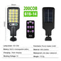 Solar Street Lights Outdoor, Solar Lamp With 3 Light Modes Waterproof Motion Sensor Security Lighting for Garden Patio Path Yard