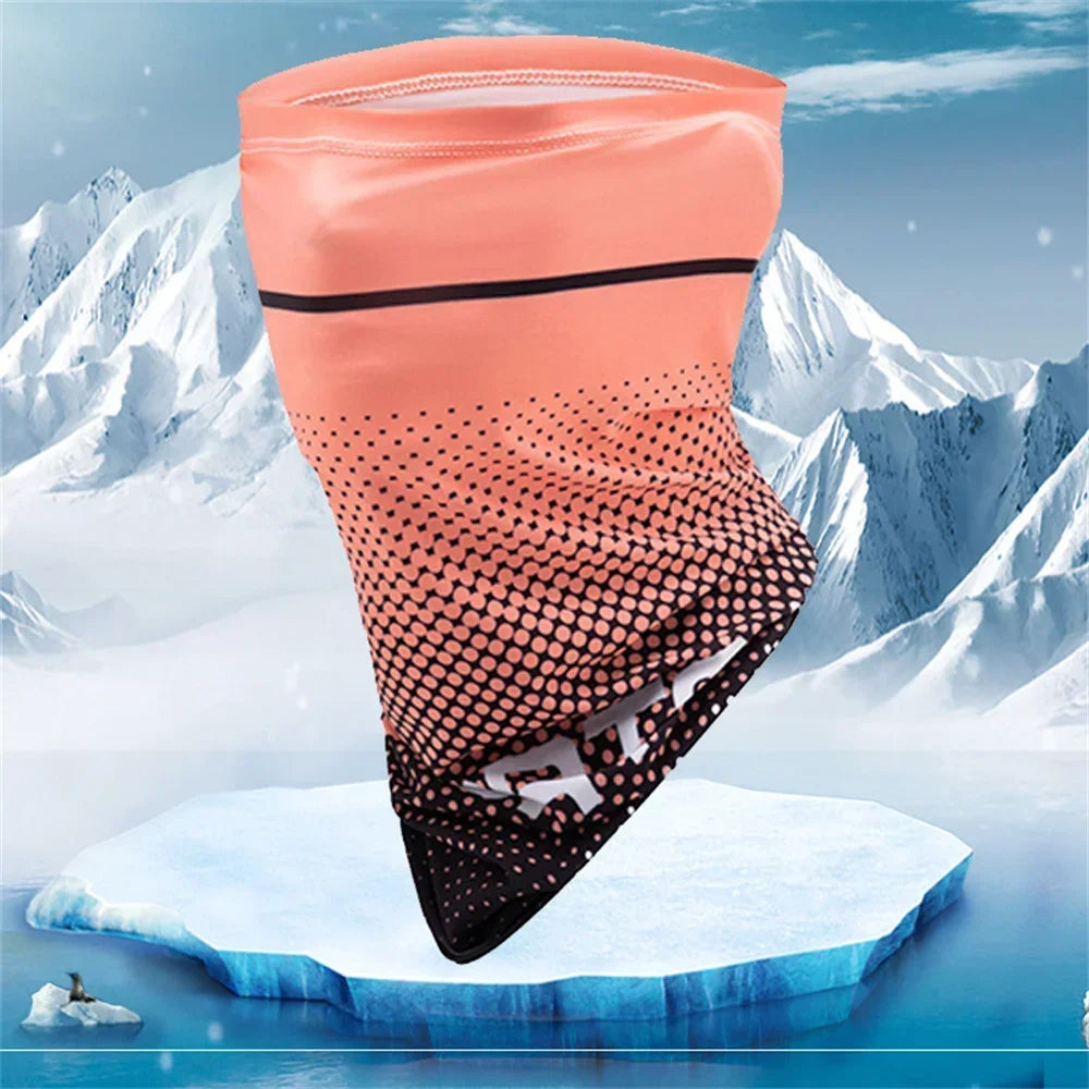 Ice Silk Cycling Face Mask Absorption Hiking Camping Neck Tube Scarf Bandana Motorcycle Magic Scarf Headscarf Men