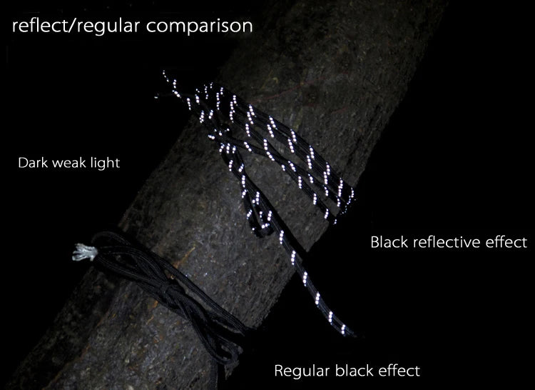 Reflective Paracord Rope, Military, 7 Strand, 4mm, 550 Tactical Parachute Cord, Camping Tent, Lanyard, DIY Bracelet Weaving Rope