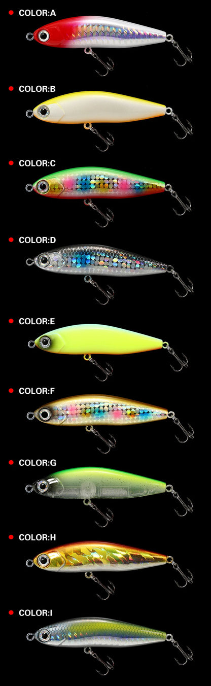70mm 14g Pencil Fishing Lure Sinking Stickbait 3D Eyes Artificial Bait Long Casting Minnow Wobbler Bass Pike Fishing Tackle