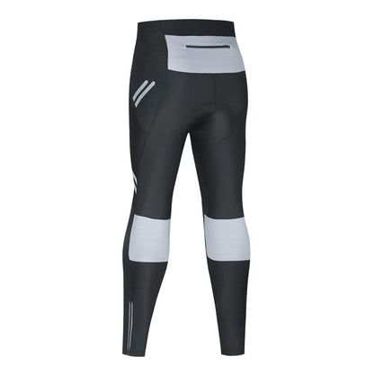 WOSAWE Men Cycling Tights Autumn Long Pants Shockproof Padded Tight Fitting MTB Bike Downhill Mountain Bicycle Leggings