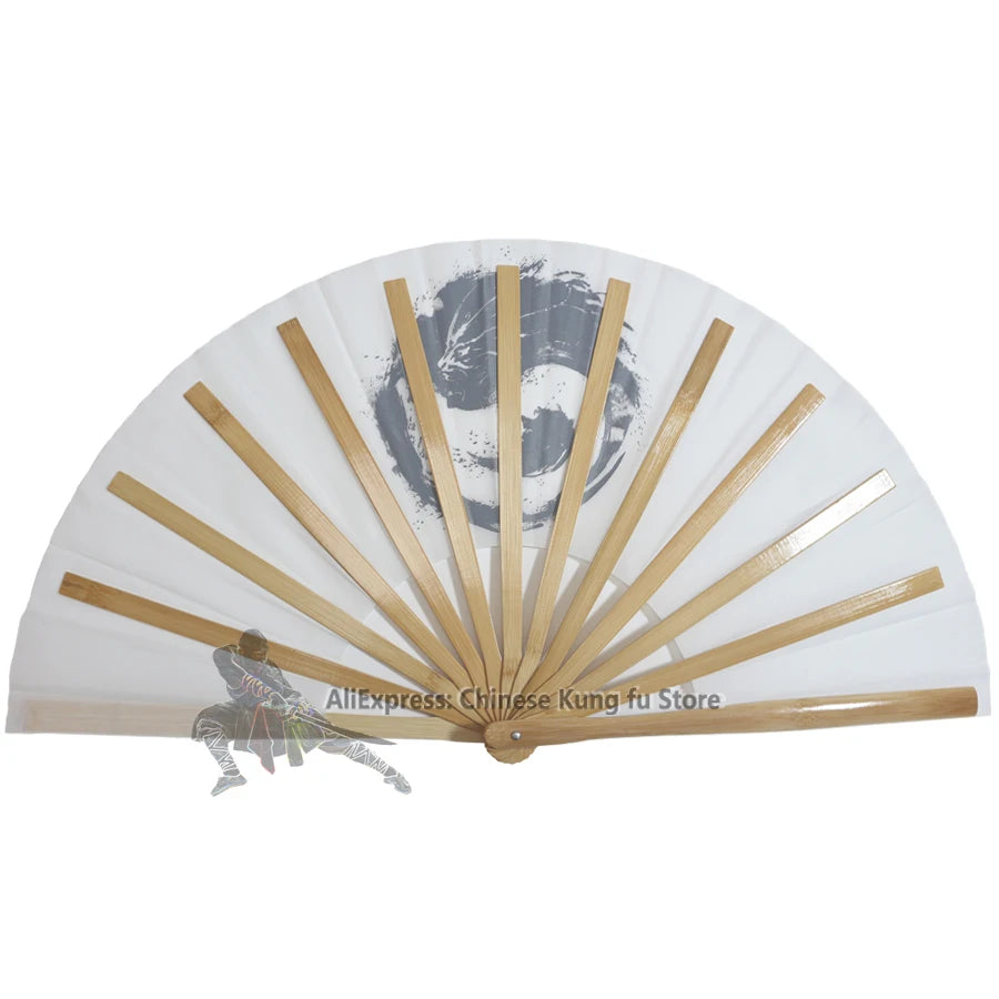 Tai Chi Dragon Bamboo Chinese Tai Chi Fans Kung fu Martial arts Training Fan