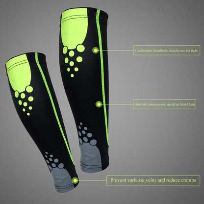 Sport Calf Compression Sleeves Leg Sock Running Cycling Leg Warmers Runners Shin Splint Varicose Vein Pain Relief