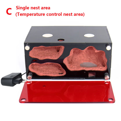 Acrylic Ant Farm Temperature Control Concrete Ant Nest Infinite Expansion Insect House Colony Drinker Anthill Kit Accessories