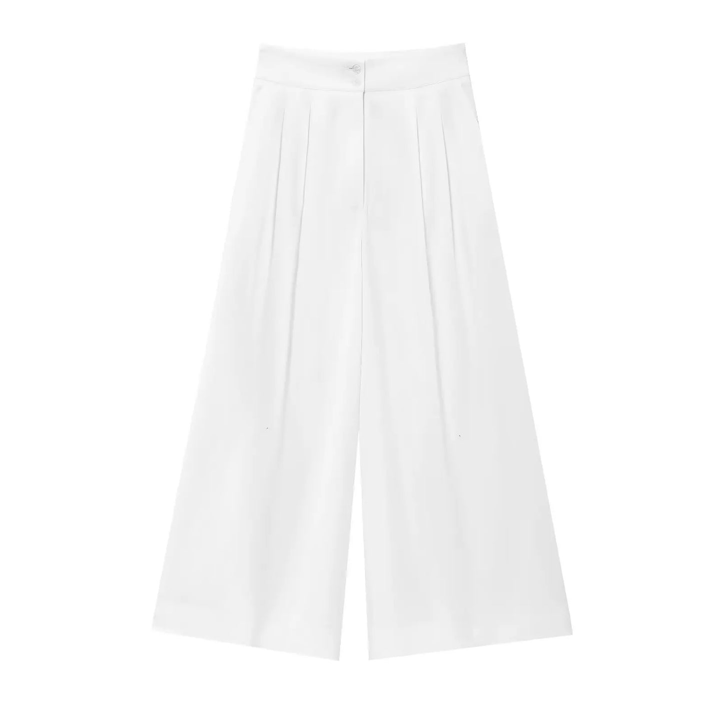 TFMLN Fashion Women's Trouser Suits Sleeveless V-Neck Top With Belt Straight Pants Sets 2025 Spring Summer Commuter 2 Piece Set