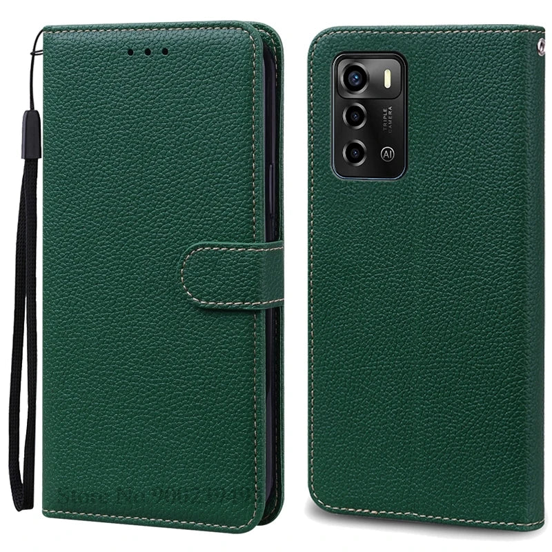 For ZTE Blade V40 Vita Case Soft Silicone Back Cover For ZTE Blade V40 Vita Case Leather Wallet Flip Cover Fundas