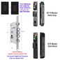 Tuya APP Smart Life APP Control Voice Intercom Smart Lock 3D Face Recognition Fingerprint Password Smart  Door Lock With Camera