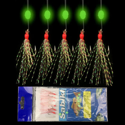6pcs/set noctilucence Mackerel Feathers Bass Cod Sea Fishing Tackle Boat Luminous Fishing Hook Treble Fishing Lures
