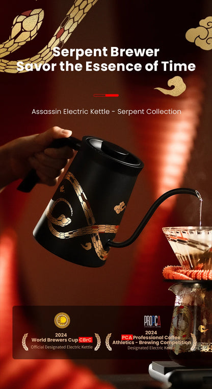 MHW-3BOMBER 220V Electric Kettle Gooseneck Pour Over Kettle Coffee Pot Precise Control Heating Water Boiler Barista Tool