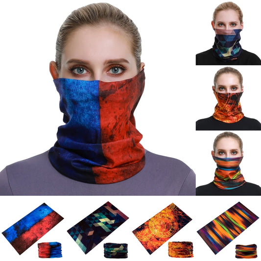 2024 Summer Cycling Bandanas Bicycle Mask For Woman Man Elastic Breathable Motorcycle Balaclava Headband Neck Scarf Turban