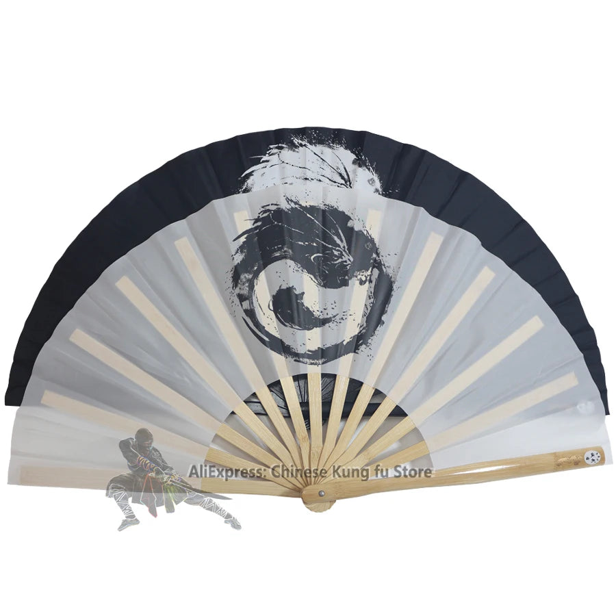 Tai Chi Dragon Bamboo Chinese Tai Chi Fans Kung fu Martial arts Training Fan