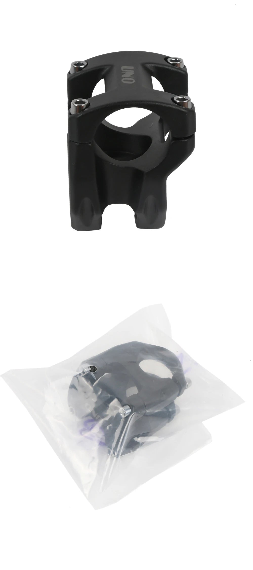 UNO MTB 0 Degree Mountain Bike Stem 31.8x35/45mm Aluminium Alloy Ultralight Hollow Design Bicycle Accessories