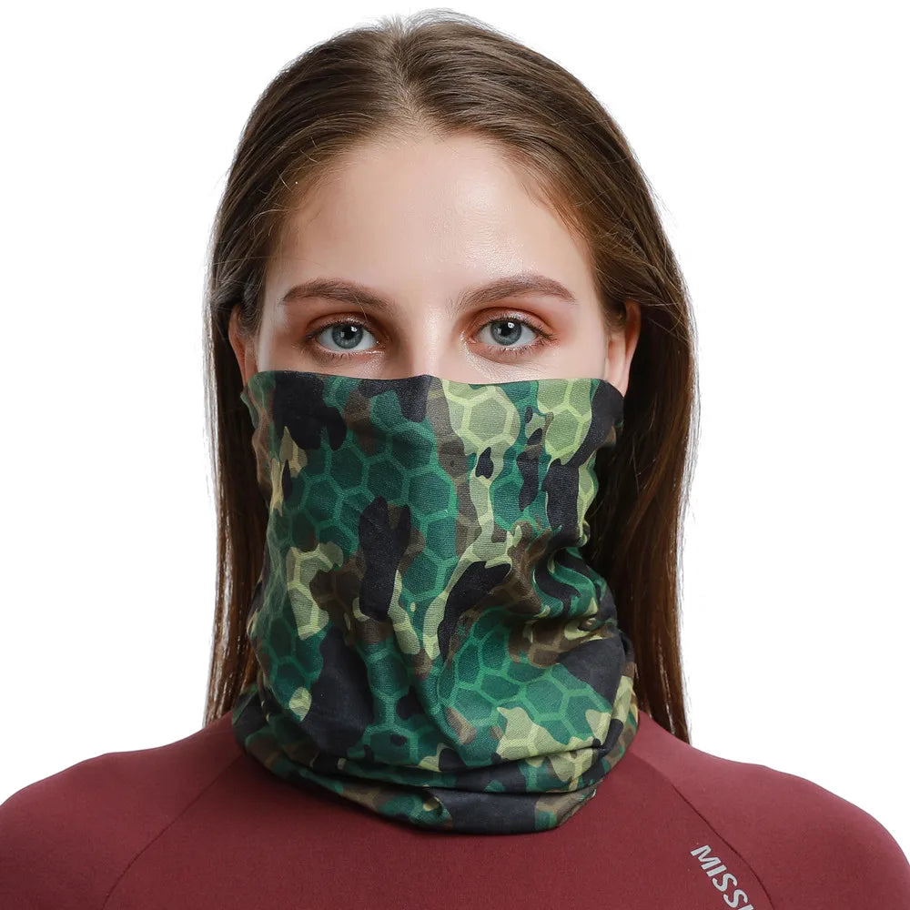 2024 Summer Cycling Bandanas Bicycle Mask For Woman Man Elastic Breathable Motorcycle Balaclava Headband Neck Scarf Turban