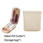 Newest Quartering Pill Cutter Storage Box Portable Drug Tablet Medicine Dustproof Divider Organizer Crusher Pill Cutter