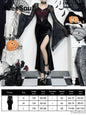 Halloween Gothic Grunge Punk Women Dress Long Sleeve Lace Slim Black Dresses 2025 New Y2K Harajuku Lolita Fairy Core Party Dress
