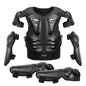 Kid's Motorcycle Armor Vest Protection Motocross Body Armor Jacket Protective Armors Riding Kneepads Moto Full Armor Children