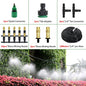 Automatic Sprayer System Patio Misting Cooling Adjustable Rotating Copper Atomizing Nozzle Nebulizer Sprinkler irrigation kit