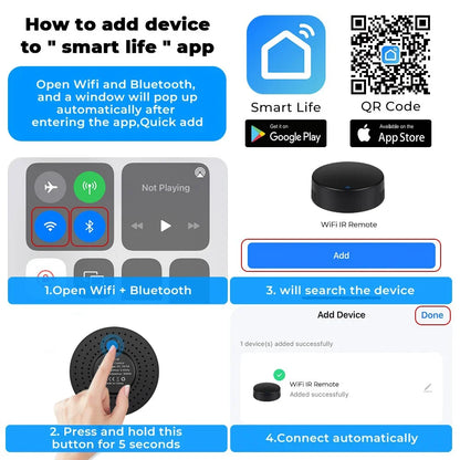 Tuya WiFi RF IR Remote Control 433MHz Smart Life APP Voice Control Smart Home Infrared Controller ALL TV Support Alexa Google