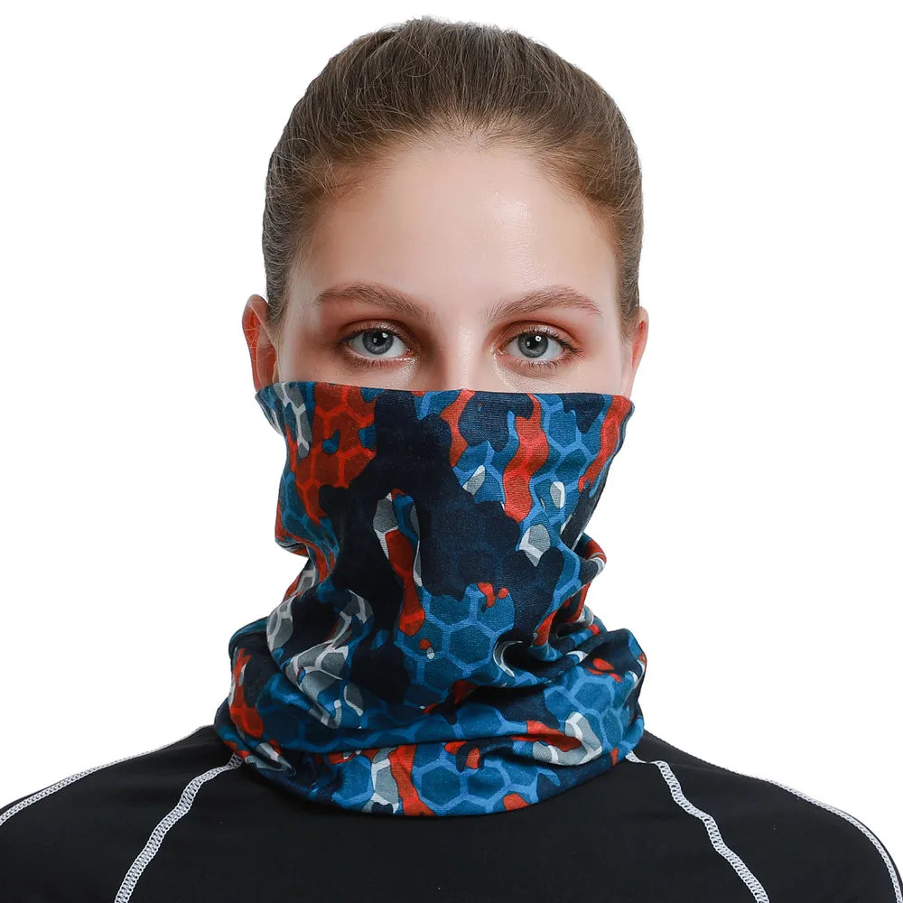 2024 Summer Cycling Bandanas Bicycle Mask For Woman Man Elastic Breathable Motorcycle Balaclava Headband Neck Scarf Turban