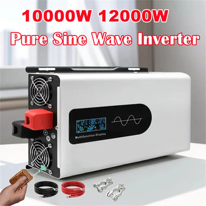 8000W 10000W 12000W Pure Sine Wave Inverter 12V 24V 48V 60V To AC 220V 110V Car Power Inverters Solar Off Grid Inverters