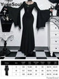 Halloween Gothic Grunge Punk Women Dress Long Sleeve Lace Slim Black Dresses 2025 New Y2K Harajuku Lolita Fairy Core Party Dress