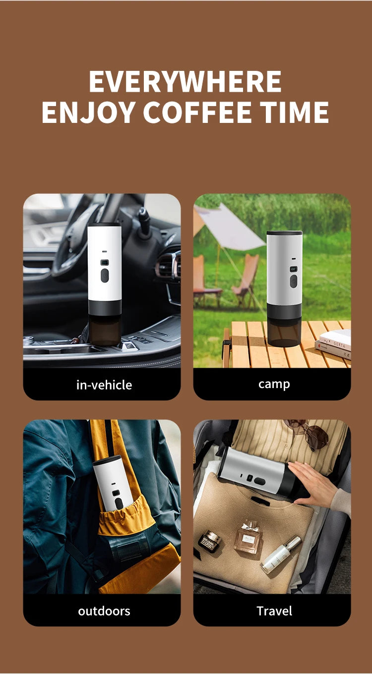 Xiaomi Youpin Coffee Machine Wireless Electric Portable Espresso Coffee Machine Camp Digital Display Capsule Powder Coffee Maker