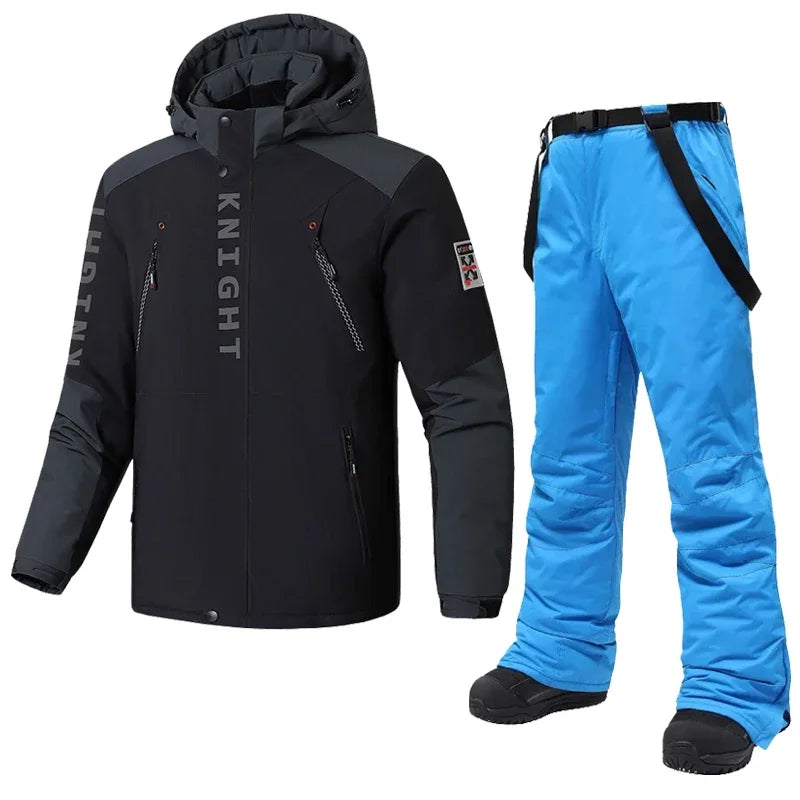 Fleece Ski Jackets and Pants, Good Quality L-8XL Windproof WaterProof.