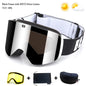 Ski Goggles with Magnetic Double Layer Yellow Lens Skiing Anti-fog UV400 Snowboard Goggles Men Women Ski Glasses Eyewear Set