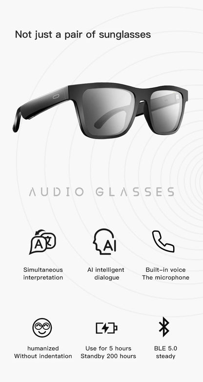 2025 E13PRO New Smart Glasses AI Translation Glasses Bluetooth Audio Glasses Bluetooth Earphones 15 Day Standby
